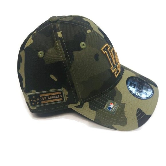 9Forty New Era Los Angeles Dodgers Snapback On Field Hat Cap Camouflage - Picture 3 of 7